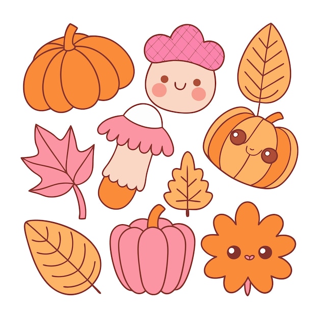 Conjunto de colección de elementos de halloween