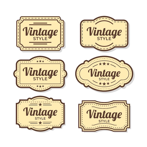 Vector conjunto de colección de etiquetas de etiquetas de venta vintage