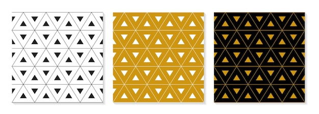 Conjunto de colección de patrones elegantes de diseño plano
