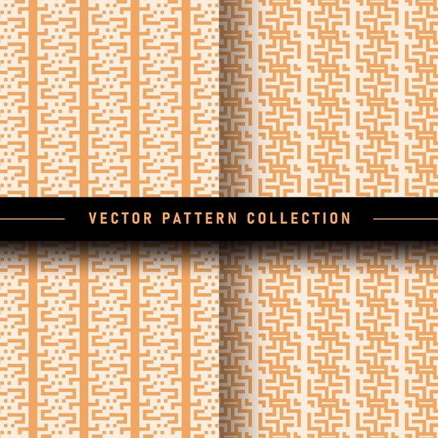 Conjunto de colección de vectores de patrones geométricos