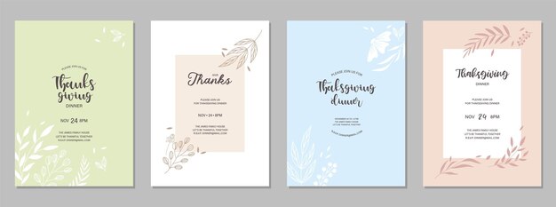 Conjunto de colores pastel de flores