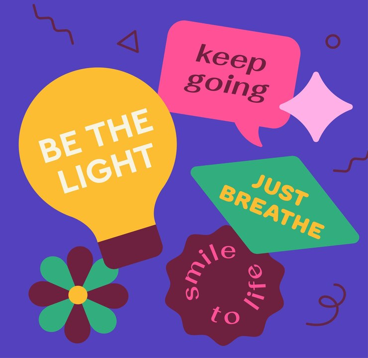 Vector conjunto de coloridas pegatinas retro formas abstractas con texto bombilla con inscripción de nuevo a s y s