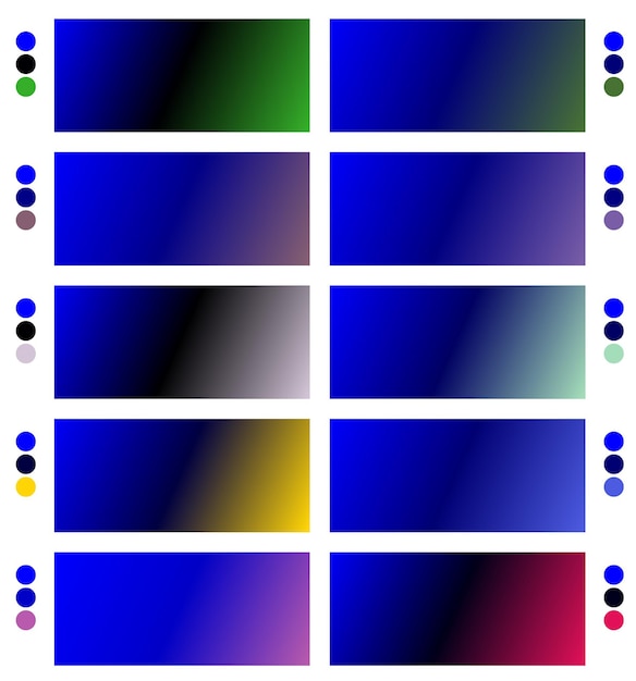 un conjunto colorido de cuadrados con diferentes colores y los colores son azul amarillo y rojo