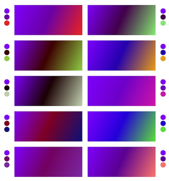 un conjunto colorido de cuadrados con diferentes colores y colores