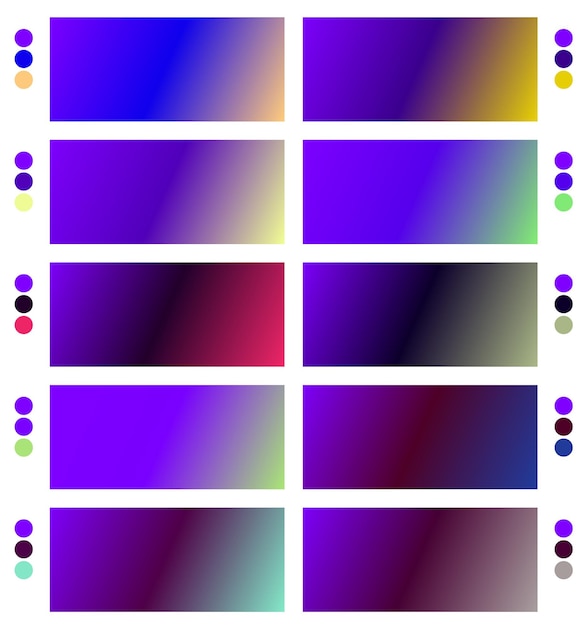 un conjunto colorido de cuadrados con diferentes colores y colores