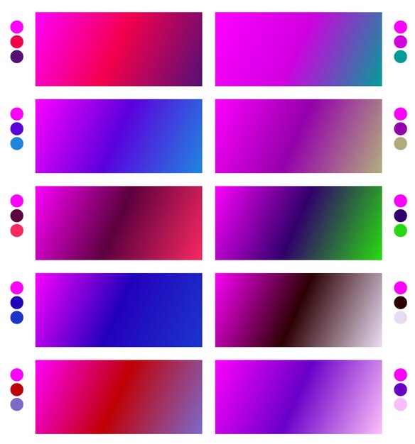 un conjunto colorido de cuadrados con diferentes colores y colores