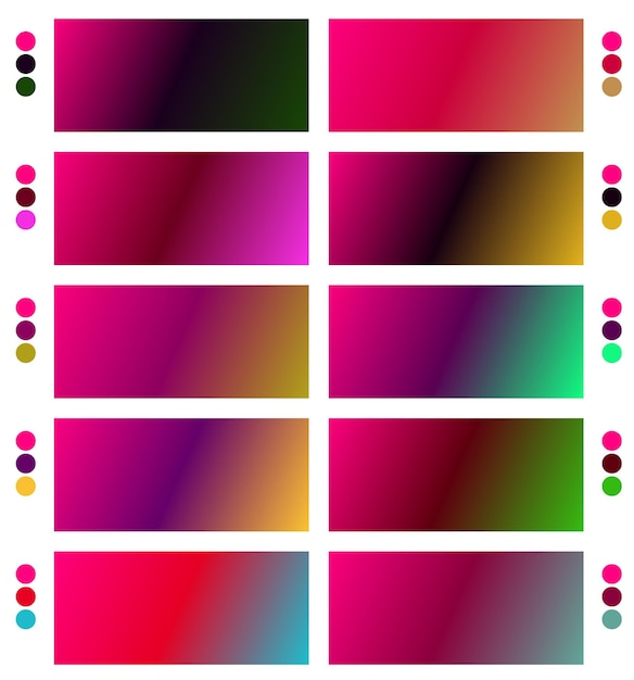 un conjunto colorido de cuadrados con diferentes colores y colores