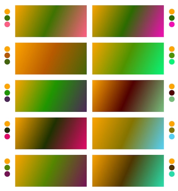 un conjunto colorido de cuadrados con diferentes colores y colores