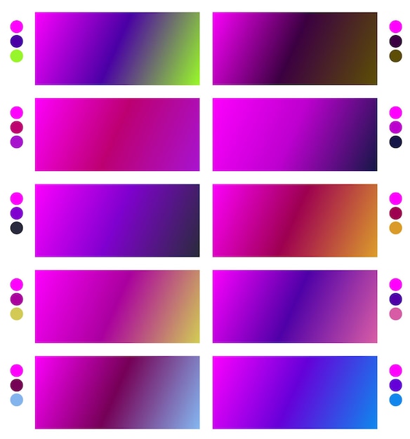 un conjunto colorido de cuadrados con diferentes colores y colores