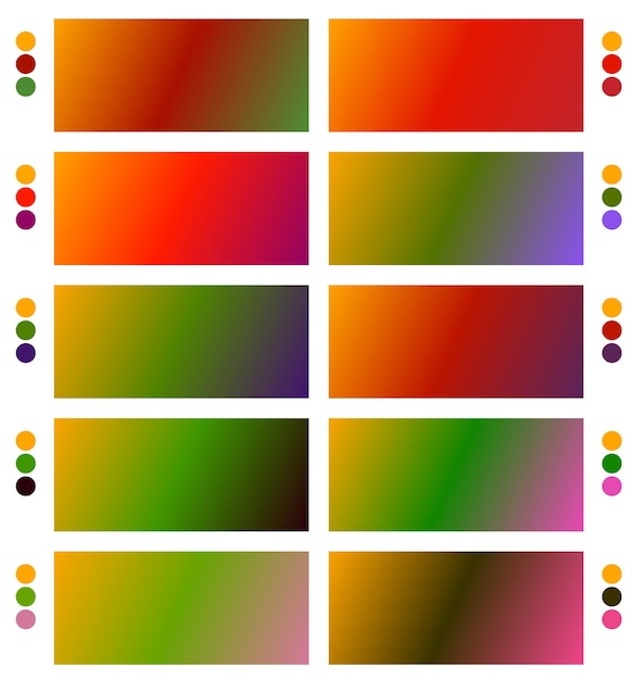 un conjunto colorido de cuadrados con diferentes colores y un fondo blanco