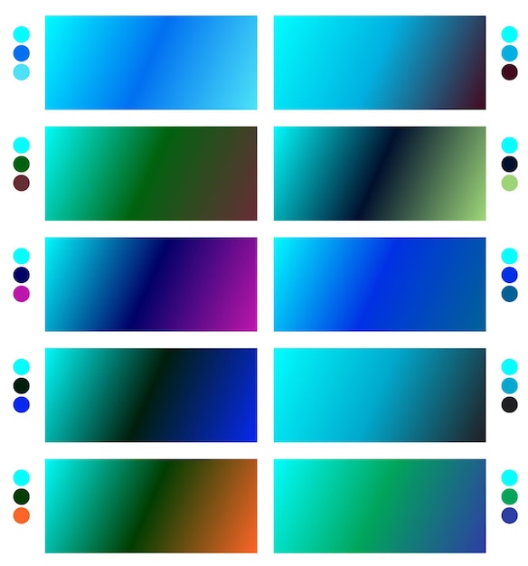 un conjunto colorido de cuadrados con diferentes colores