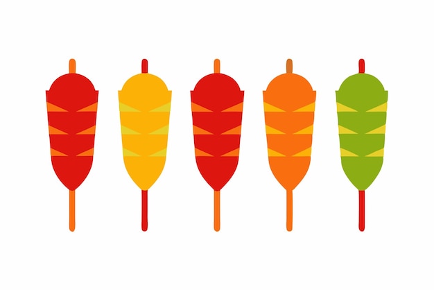 un conjunto de coloridos iconos de Acción de Gracias