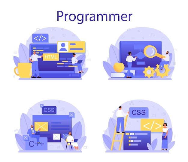 Conjunto de concepto de programación.