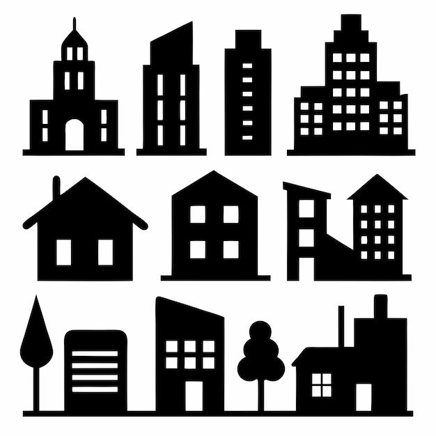 conjunto de conjuntos vectoriales de iconos de construcción