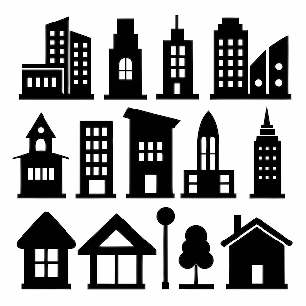 conjunto de conjuntos vectoriales de iconos de construcción