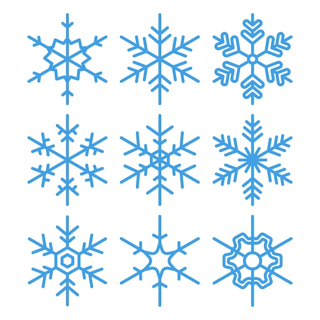Conjunto Copos Nieve Azul