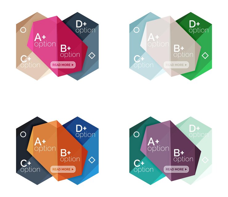 Vector conjunto de cuadros de contenido de infografías abstractas vectoriales modernas plantillas de negocios coloridas