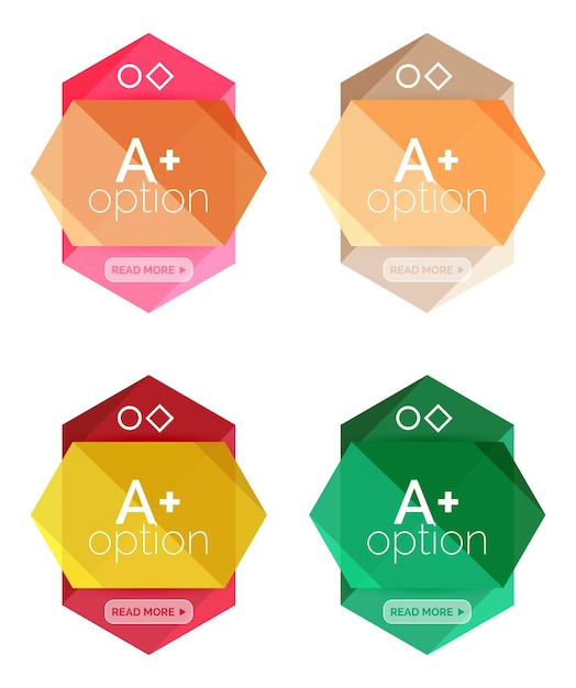 Conjunto de cuadros de contenido de infografías abstractas vectoriales Plantillas coloridas de negocios modernos