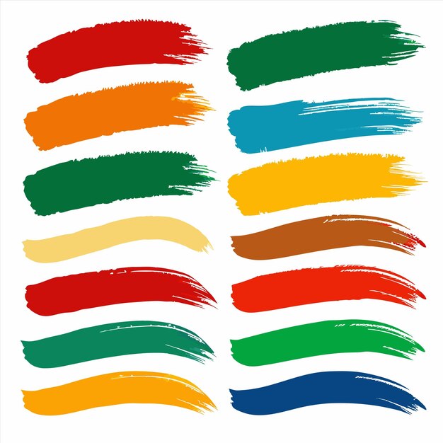 un conjunto de cuatro banderas de diferentes colores con un fondo blanco