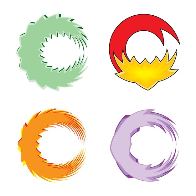 Un conjunto de cuatro flechas circulares con la letra c en el medio