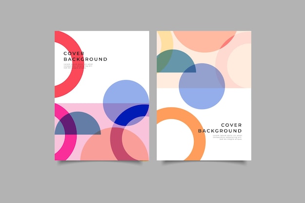 conjunto de cubierta geométrica abstracta