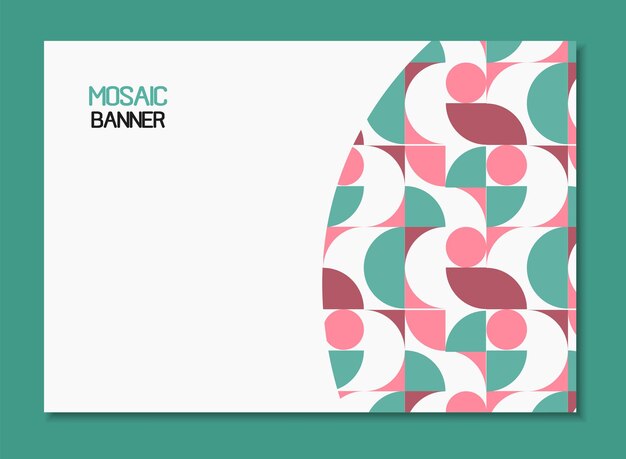 Un conjunto de cubiertas con un fondo de diseño mínimo para el banner Vector