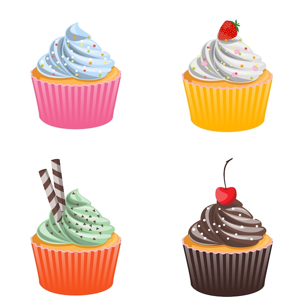 Conjunto de cupcakes