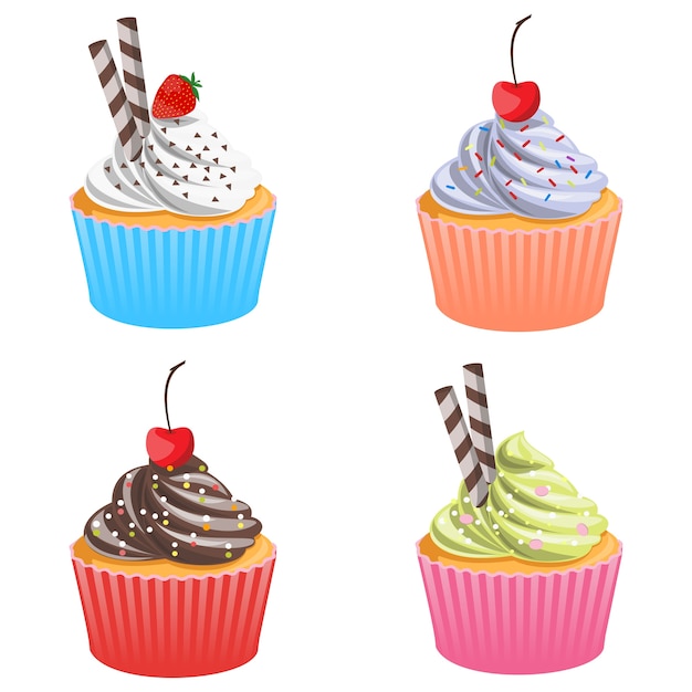 Conjunto de cupcakes