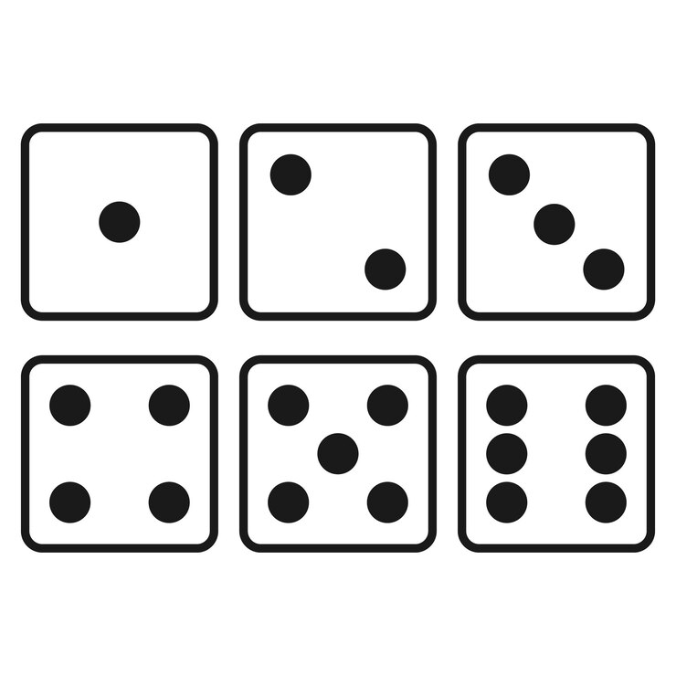 Vector conjunto de dados icono de vector de diseño simple estilo plano