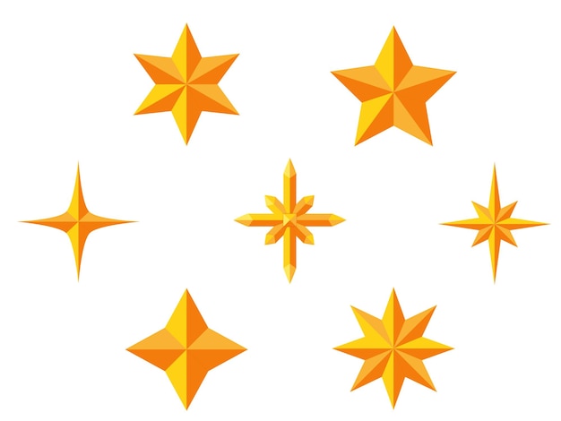 Conjunto de decoración de estrellas