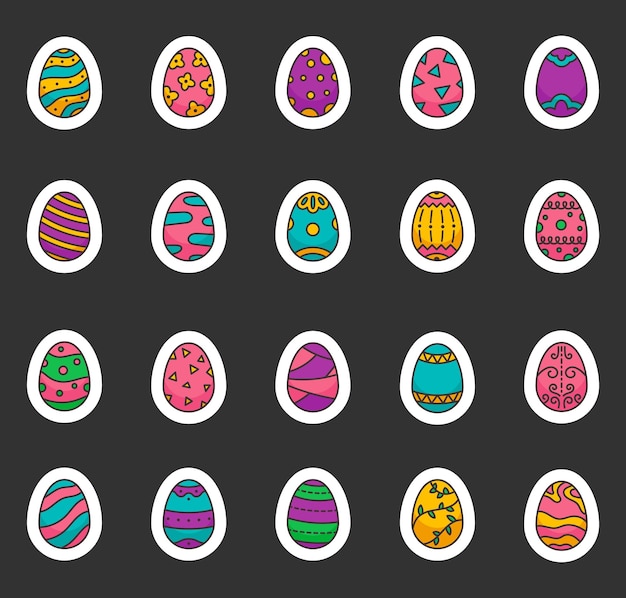 Conjunto de decoración de huevos de Pascua