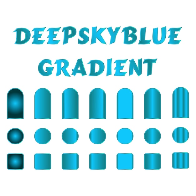 El conjunto Deepskyblue GRADIENT