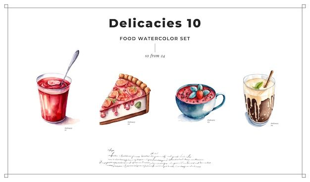 Vector conjunto de delicias