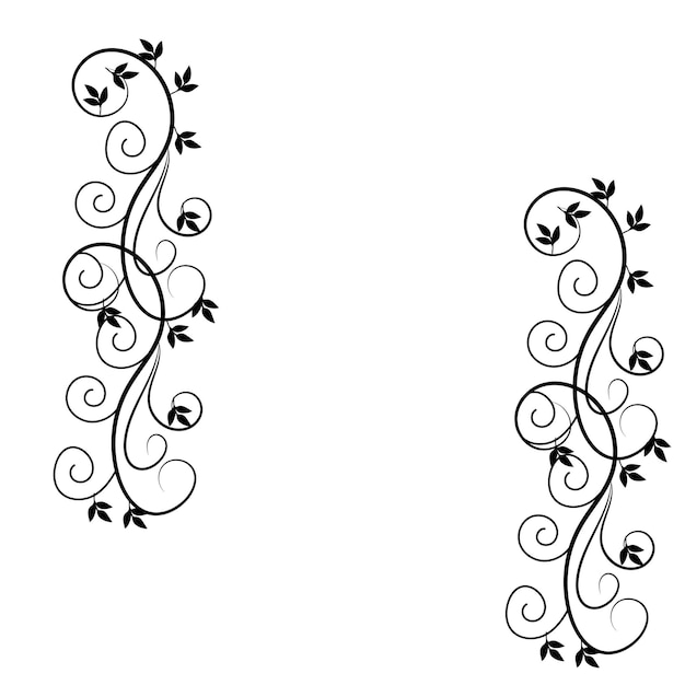 conjunto de delimitadores en blanco y negro para separadores de texto