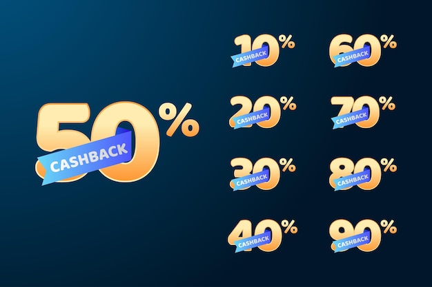 Conjunto de descuento de venta y diseño de compras.