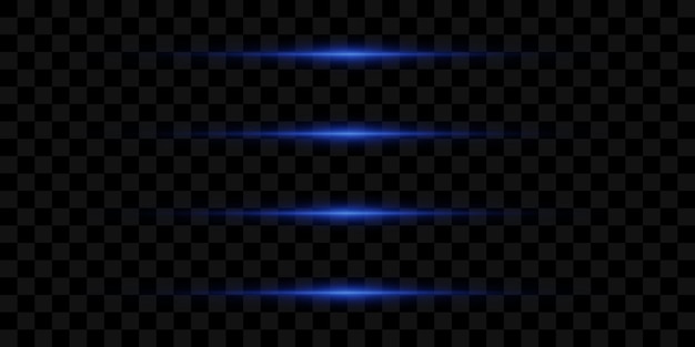 Un conjunto de destellos luces y chispas en un fondo negro destellos brillantes y deslumbramiento