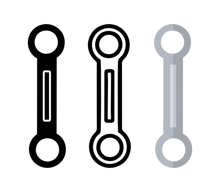 Vector conjunto de dibujos animados de llaves de anillo ilustración vectorial