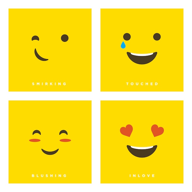 Conjunto de dibujos animados vector de alta calidad