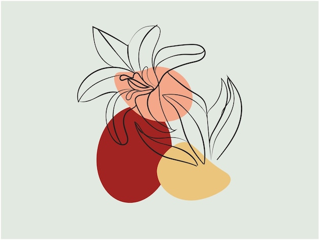 conjunto de dibujos de dibujo floral