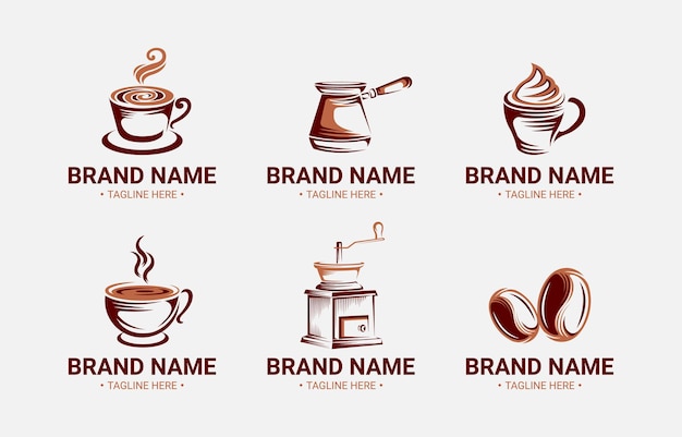 un conjunto de diferentes logotipos para una marca