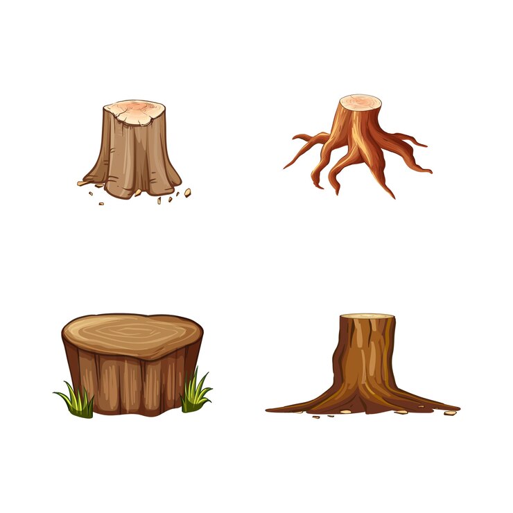 Vector conjunto de diferentes plantas y paisajes objetos aislados formas de relieve temáticas
