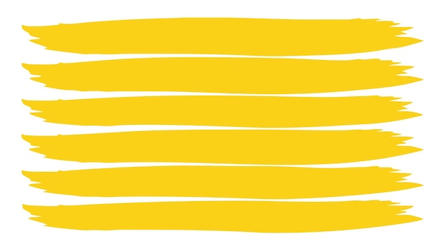 Un conjunto dinámico de trazos de pintura de marcador en naranja vibrante para diseños creativos