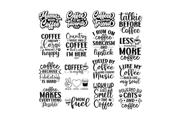 Conjunto de diseño de café