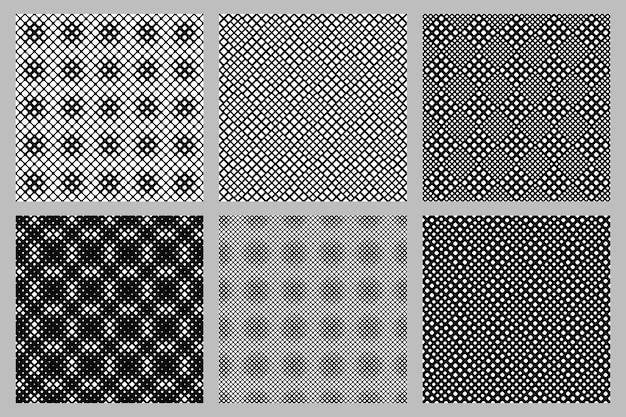 Conjunto de diseño de fondo de patrón cuadrado diagonal redondeado sin costuras