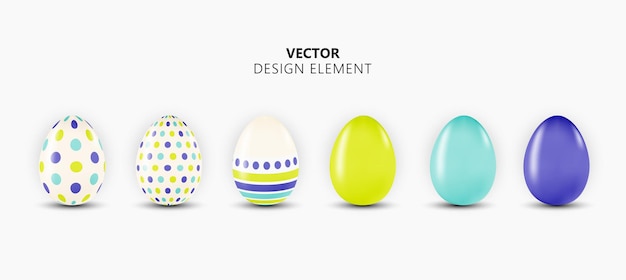 Conjunto de diseño de huevos de Pascua