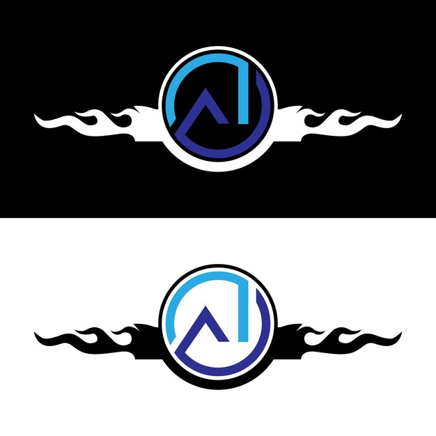 Conjunto de diseño de logotipo de ai de letra de monograma creativo Vector Premium