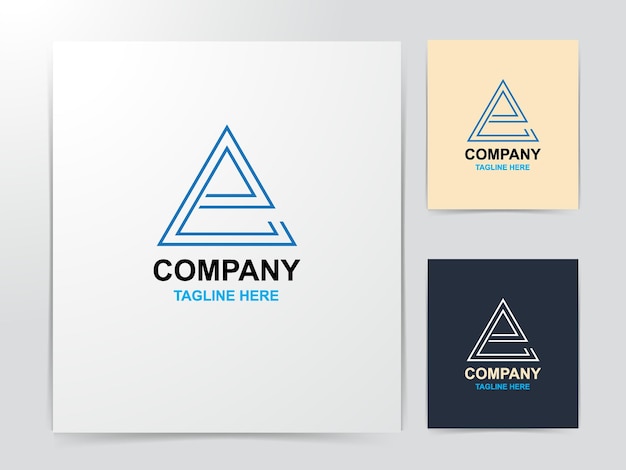 Conjunto de diseño de logotipo monograma creativo letra a