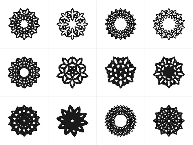 conjunto de diseño de mandala