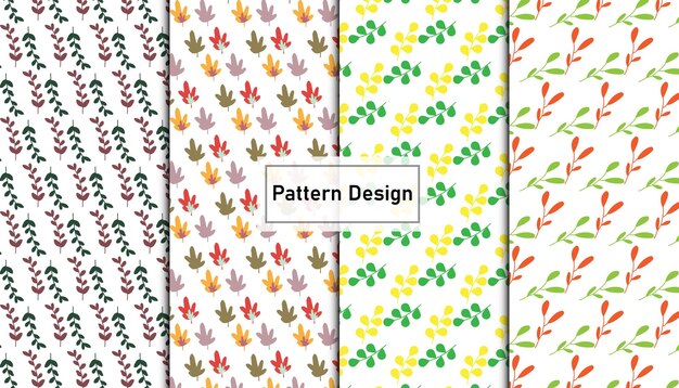 Conjunto de diseño de patrón floral transparente