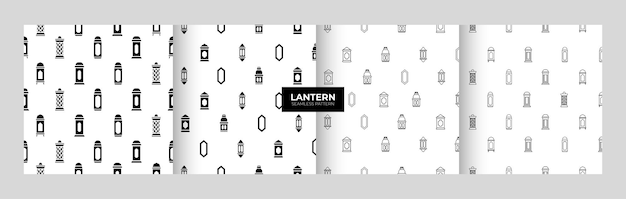 Conjunto de diseño de patrones sin fisuras de linterna